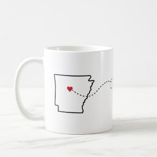 Arkansas zu Illinois - Heart2Heart Coffee Tasse