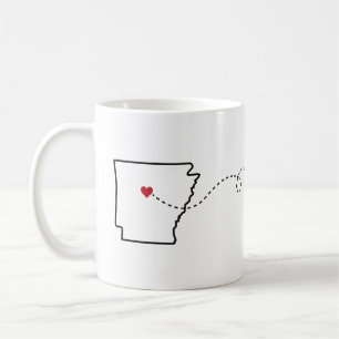 Arkansas zu Minnesota - Heart2Heart Coffee Tasse