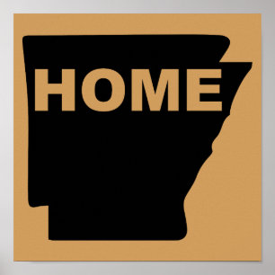 Arkansas Zuhause weg vom Staat Poster-Zeichen Poster