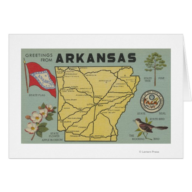 ArkansasGroße BuchstabenszenenArkansas (Vorderseite (Horizontal))