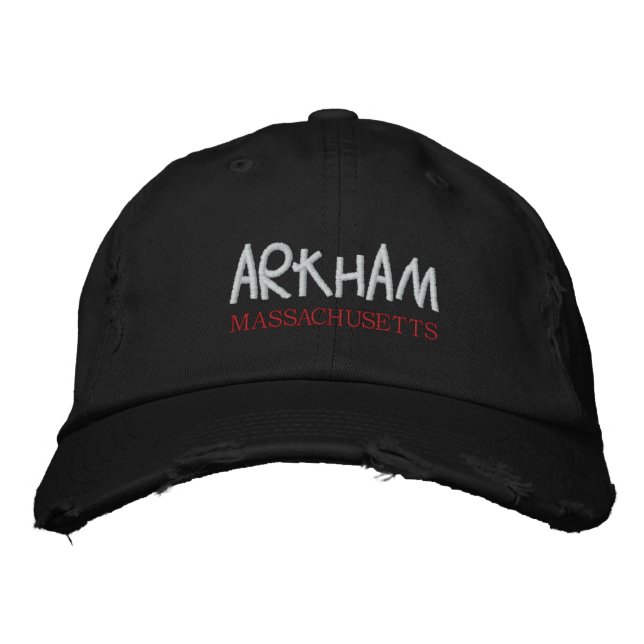 Arkham Baseball Cap Bestickte Kappe (Vorderseite)