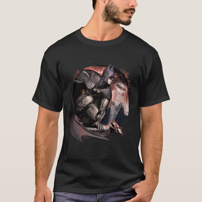 Arkham City Batman Moon T-Shirt (Vorderseite)