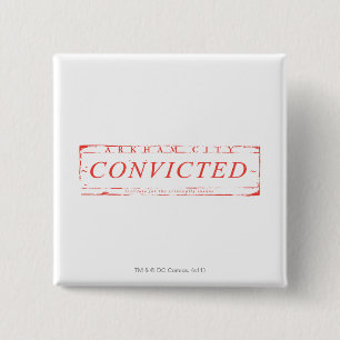 Arkham City Conviced Briefmarke Button