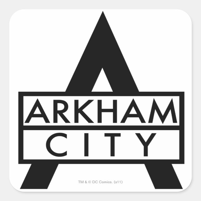 Arkham City Icon Quadratischer Aufkleber (Vorderseite)