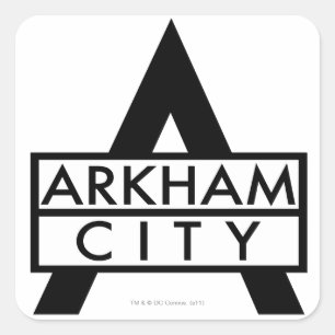 Arkham City Icon Quadratischer Aufkleber