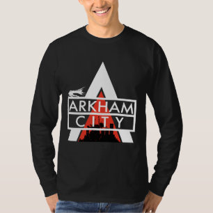 Arkham City Logo weiß T-Shirt