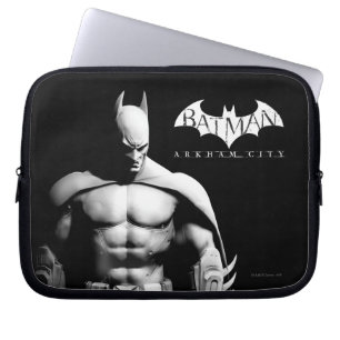 Arkham City   Schwarz-Weiß-Pose Batman Laptopschutzhülle