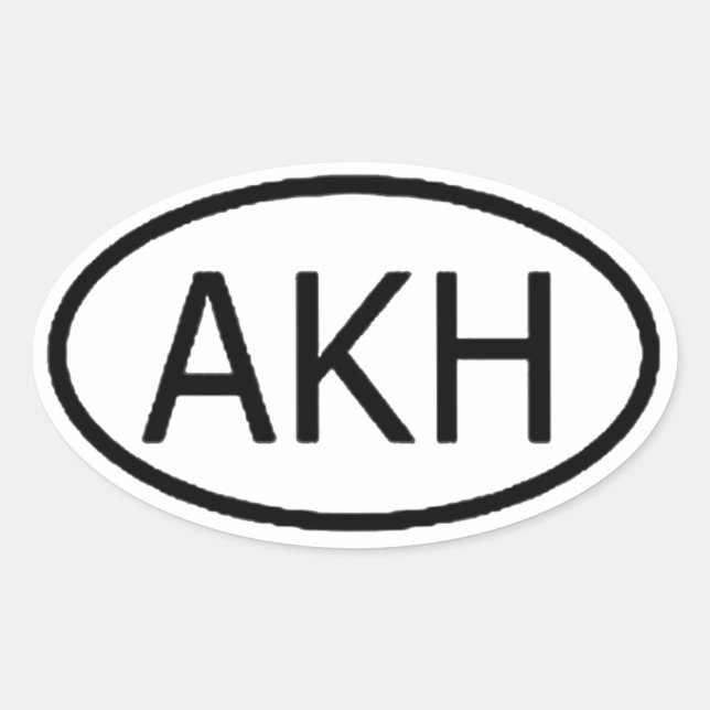 Arkham Ovaler Aufkleber (Vorderseite)