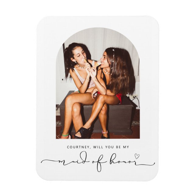 Arkrahmen wird mein Magnet für die Trauzeugin sein (Vertikal)