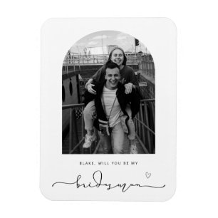 Arkrahmen wirst du mein Bridesman Magnet sein