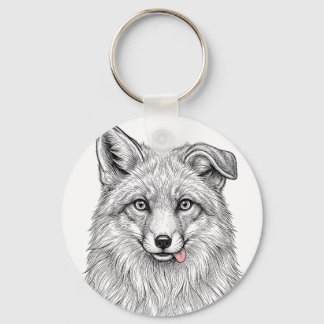 Arktis-Fuchs-Schlüsselanhänger Schlüsselanhänger