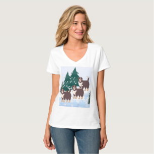 Arktis Husky, Brown Alaskan Malamute T-Shirt für s