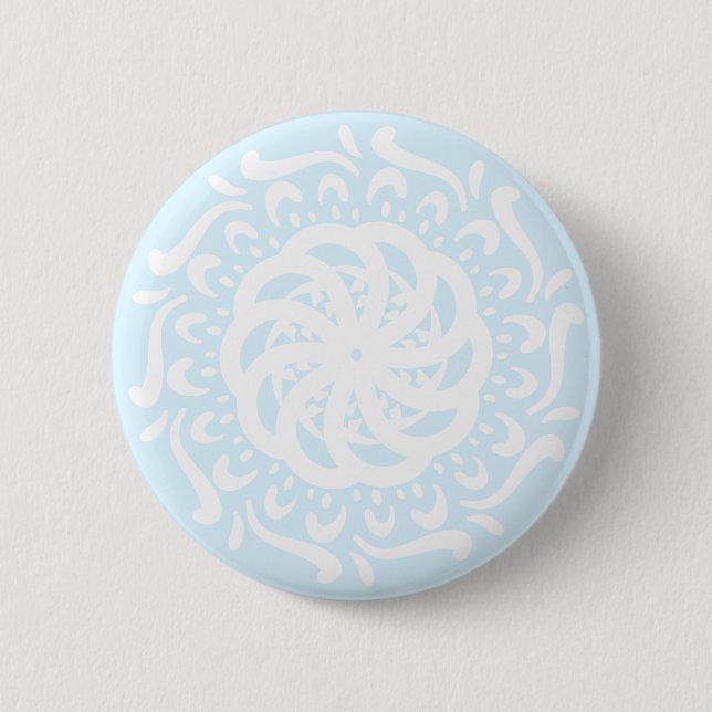 Arktis Mandala Button (Vorderseite)