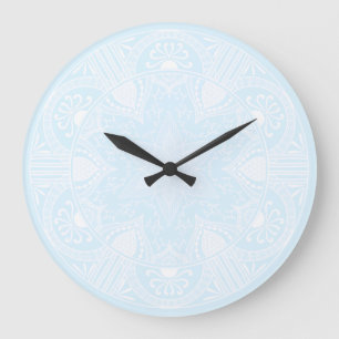 Arktis Mandala Große Wanduhr