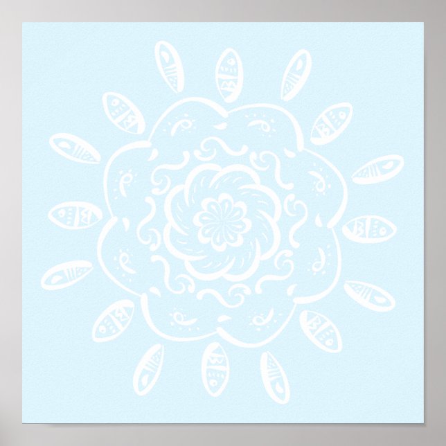Arktis Mandala Poster (Vorne)