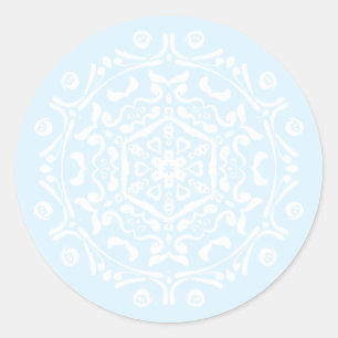 Arktis Mandala Runder Aufkleber