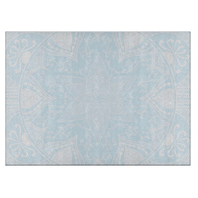 Arktis Mandala Schneidebrett (Vorderseite)