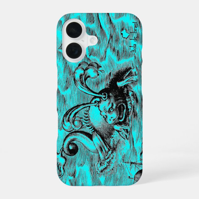 Arktis-Monster iPhone 16 Hülle (Rückseite)
