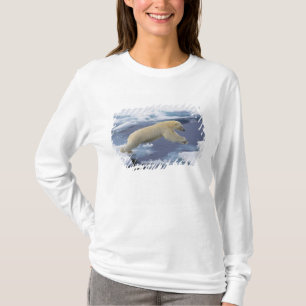 Arktis, Svalbard, Eisbär reckt sich T-Shirt