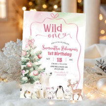 Arktis-Tiere Coquette Wild One Mädchen 1. Geburtst