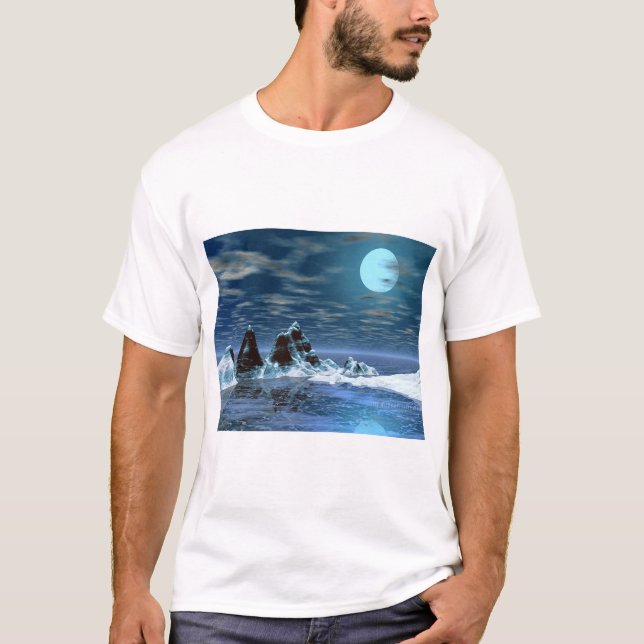 Arktis um Mitternacht T-Shirt (Vorderseite)