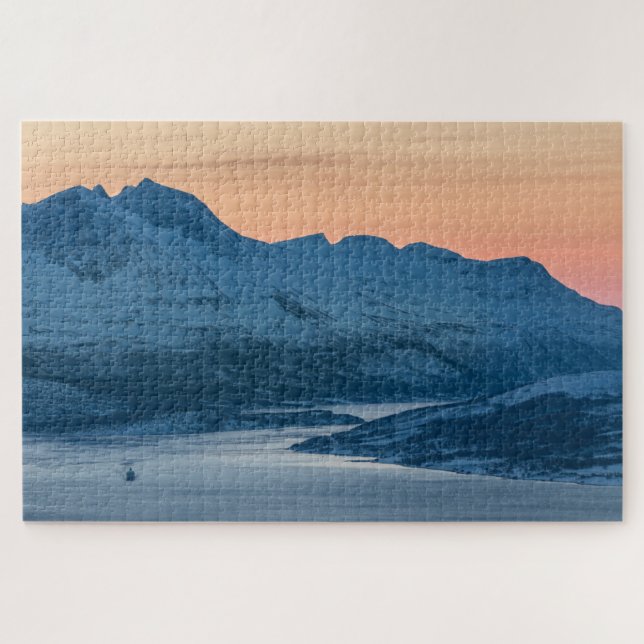 Arktische Berglandschaft Foto Puzzle (Horizontal)