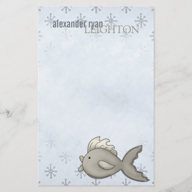 Arktische Fische • Briefpapier (Vorderseite)