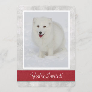Arktische Fox Winter-Party Einladung