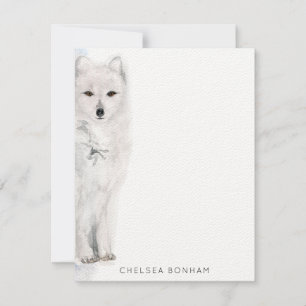 Arktische Foxenfarbe Mitteilungskarte