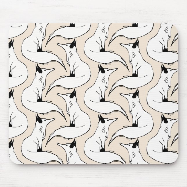 Arktische Füchse Mousepad (Vorne)