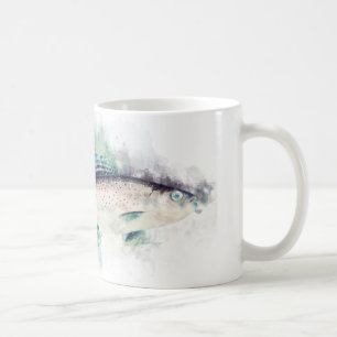 Arktische Grayling Kunst für Fischer und Angler Kaffeetasse