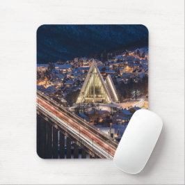 Arktische Kathedrale Tromso Mousepad