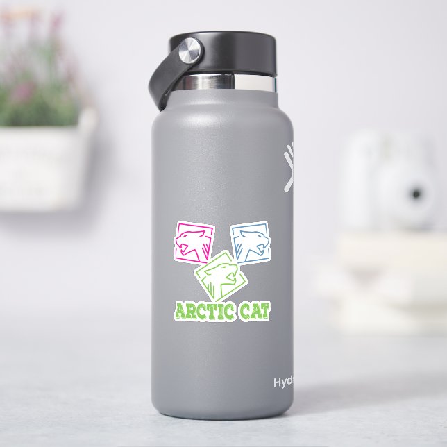 Arktische Katze Aufkleber (HydroFlask)