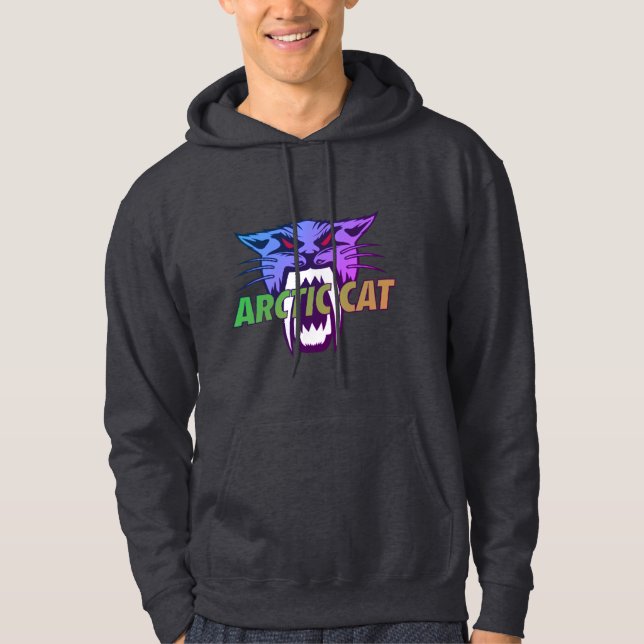 Arktische Katze Hoodie (Vorderseite)