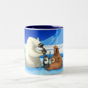 Arktische Krug-Band-Tasse Zweifarbige Tasse