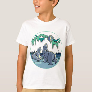 Arktische Kunstkid's T - Shirt Polar Bären Kid's S