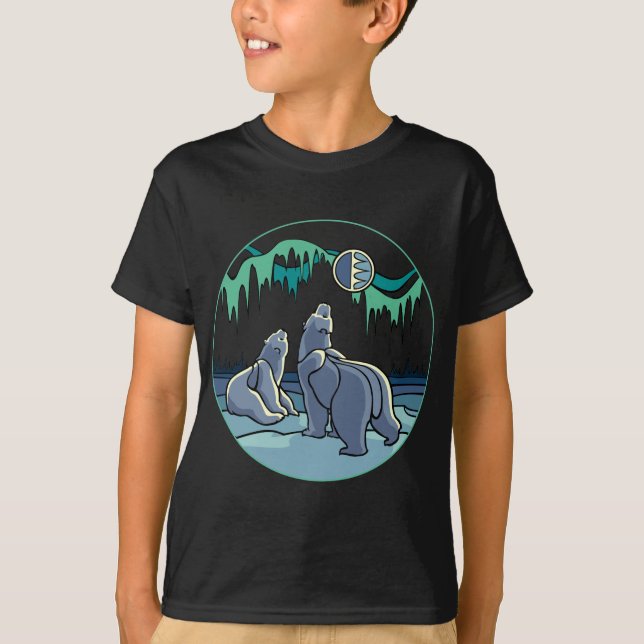 Arktische Kunstkid's T - Shirt Polar Bären Kid's S (Vorderseite)