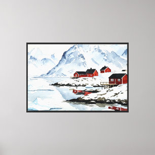 Arktische Landschaft Leinwanddruck