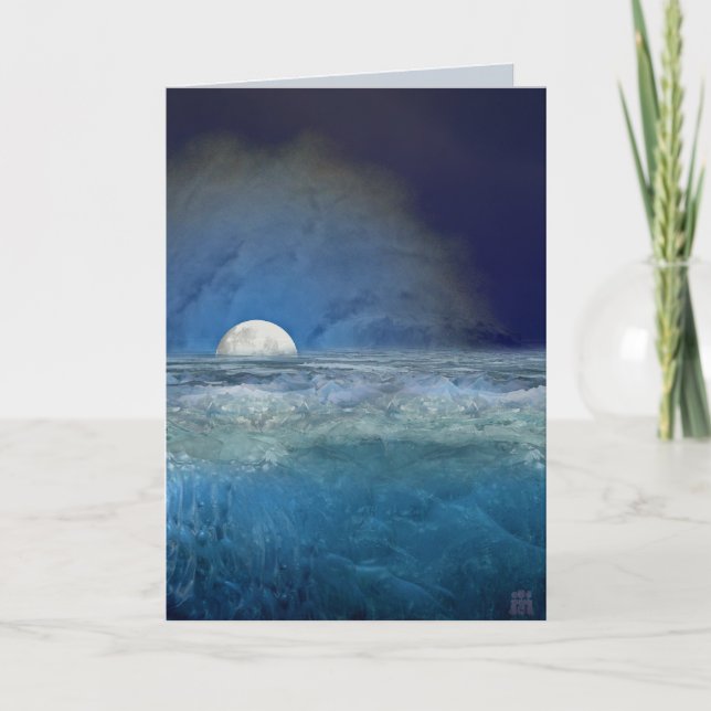 Arktische Magie Feiertagskarte (Vorderseite)