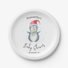 Arktische Penguin - Babydusche Pappteller