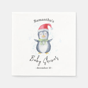 Arktische Penguin - Babydusche Serviette