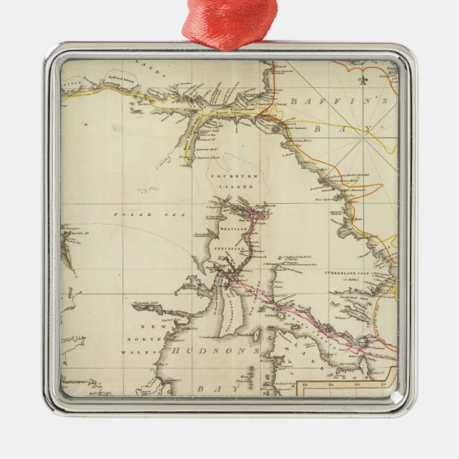 Arktische Regionen Ornament Aus Metall (Vorne)