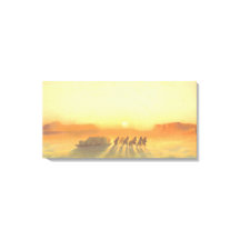 Arktische Schlittenexpedition-Midnight-Sun-Lithogr