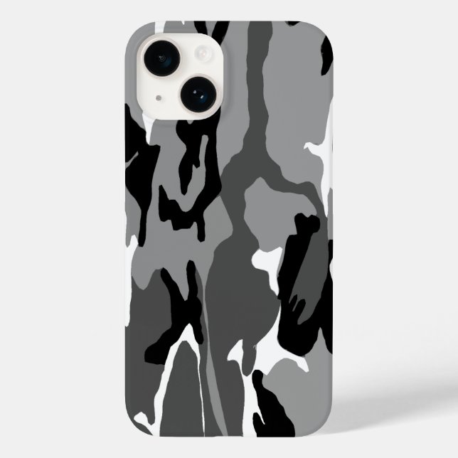 Arktische Schneefall-Camouflage Case-Mate iPhone Hülle (Rückseite)