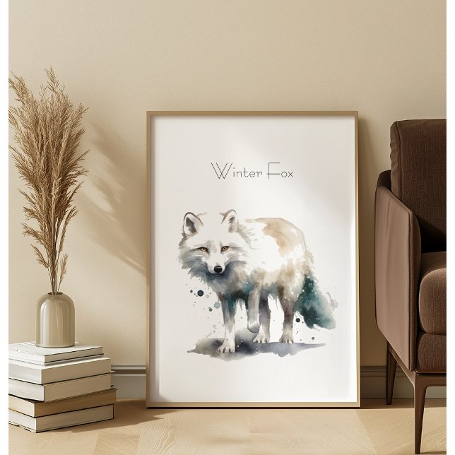 Arktische Schönheit: Winter Fox Custom Poster (Von Creator hochgeladen)