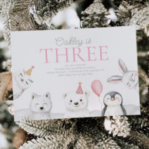 Arktische Tiere Einladung zum Geburtstag