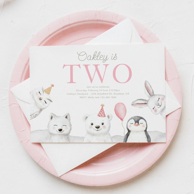 Arktische Tiere Einladung zum Geburtstag (Von Creator hochgeladen)