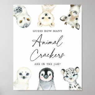 Arktische Tiere schätzen, wie viele Tierkäfer sich Poster