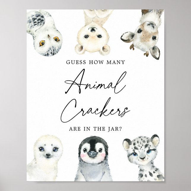 Arktische Tiere schätzen, wie viele Tierkäfer sich Poster (Vorne)