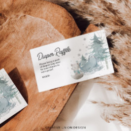 Arktische Tiere Windelwanne Kinderduschkarte Begleitkarte